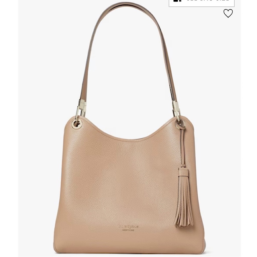 🎉NEW KATE SPADE Loop Large Shoulder Handbag🎉, Raw Pecan